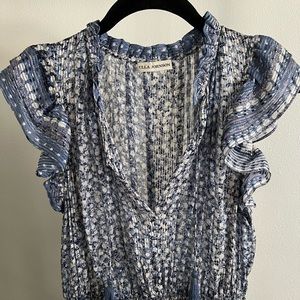Ulla Johnson Short Sleeve Floral Dress // sz 2